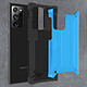 Avizar Coque Samsung Galaxy Note 20 Ultra Bi-matière Design Relief Antichute Bleu pas cher