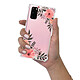 Evetane Coque Samsung Galaxy S20 anti-choc souple angles renforcés transparente Motif Fleurs roses pas cher
