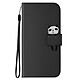 Avizar Étui Panda pour Samsung S23 FE Portefeuille Support Vidéo Dragonne Noir - Coque interne en silicone et simili cuir de haute qualité offrent une double couche de protection