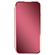 Avizar Étui Clear View iPhone 13 Pro avec Clapet Miroir Support Vidéo rose - Étui spécialement conçu pour votre iPhone 13 Pro