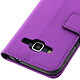 Avizar Etui Portefeuille - Housse Porte-Carte - Samsung Galaxy Core Prime - Violet pas cher