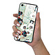 LaCoqueFrançaise Coque iPhone 7/8/ iPhone SE 2020/ 2022 Coque Soft Touch Glossy Fleurs vert d'eau Design pas cher