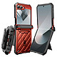 Supcase Coque Intégrale pour Samsung Galaxy Z Flip 6 Antichoc Béquille Support Rouge Conception avec une armure en polycarbonate rigide et une couche interne en silicone