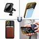 Acheter Avizar Coque MagSafe pour iPhone 14 Plus Silicone Protection Caméra  Contour Chromé Or