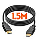 LinQ Câble HDMI vers HDMI 1.5m HD 4K Adaptateur Micro HDMI et Mini HDMI Noir pas cher