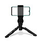 Mini Trépied Smartphone / Appareil Photo Rotatif à 360° Poignée Vidéo LinQ Noir Un mini trépied polyvalent, permettant de capturer des photos / vidéos avec votre appareil..