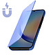 Avizar Étui Clear View pour Samsung Galaxy A54 5G Clapet Miroir Fonction Support  Bleu pas cher
