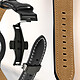 Acheter Avizar Bracelet pour Galaxy Watch 5 / 5 Pro / 4 Cuir véritable Boucle Papillon  Noir