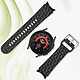 Avis Avizar Bracelet pour Galaxy Watch 5 / 5 Pro / 4 Silicone Texturé Losange  Noir