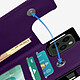 Avizar Coque Cordon iPhone 11 Pro Max Porte-cartes Support Vidéo Lanière violet foncé pas cher