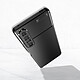 Acheter Avizar Coque pour Sony Xperia 1 IV Silicone gel Flexible Design Effet fibre de carbone  Noir
