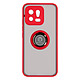 Avizar Coque pour Xiaomi 13 Bi-matière Bague Métallique Support Vidéo  Rouge Coque anneau contour rouge, de la série Ringrip, conçue spécialement pour votre Xiaomi 13
