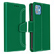 Avizar Housse Apple iPhone 12 Mini Étui Folio Portefeuille Fonction Support vert Housse portefeuille, Collection Vito, spécialement conçue pour Apple iPhone 12 Mini.