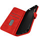 Avizar Étui pour HTC Desire 22 Pro Portefeuille Support Vidéo Languette Magnétique  Rouge Étui de protection spécialement conçue pour le HTC Desire 22 Pro