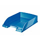 LEITZ Corbeille à Courrier Plus WOW A4 Polystyrène Superposable Bleu Corbeille à courrier