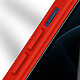 Avizar Coque iPhone 12 Pro Dos Plexiglas Avant Polymère Coins Renforcés Contour Rouge pas cher