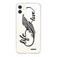 Evetane Coque iPhone 11 360 intégrale transparente Motif Love Life Tendance Coque iPhone 11 360 intégrale transparente Love Life Tendance