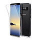 Evetane Coque Galaxy NOTE 8 Samsung transparente Motif intégrale AVANT ARRIERE 360° Protection complète en silicone Coque Galaxy NOTE 8 Samsung transparente intégrale AVANT ARRIERE 360° Protection complète en silicone