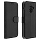 Avizar Housse Samsung Galaxy A8 Etui Folio Clapet Portefeuille Support Stand - noir Étui Folio spécialement conçu pour Samsung Galaxy A8 2018.