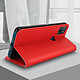 Acheter Avizar Housse Alcatel 3X 2020 Aspect Grainé Folio Stand Vidéo Rouge