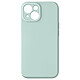 Avizar Coque Silicone pour iPhone 15 Caméra Protégée Doux au Toucher  Vert Menthe - Coque en silicone vert menthe de la série Sweet, conçue pour protéger votre iPhone 15