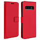 Avizar Etui folio Rouge Éco-cuir pour Samsung Galaxy S10 Plus Etui folio Rouge éco-cuir Samsung Galaxy S10 Plus