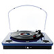 DUAL DL-P10DB-005 Platine vinyle Bluetooth out enceintes intégrées finition laquée bleue