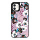 LaCoqueFrançaise Coque iPhone 12 Mini miroir Fleurs parme Design Coque iPhone 12 Mini miroir Fleurs parme Design