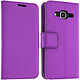 Avizar Etui Portefeuille - Housse Porte-Carte - Samsung Galaxy Core Prime - Violet - Clapet portefeuille pour ranger facilement vos cartes et tickets