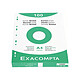 EXACOMPTA Étui de 100 fiches bristol quadrillé 5x5 perforé 210x297mm Blanc x 10 Fiche Bristol