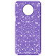 Avizar Coque pour Xiaomi Redmi Note 9T 5G Design Paillette Amovible Silicone Violet Coque Violet en Silicone, Xiaomi Redmi Note 9T 5G