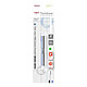 TOMBOW Stylo Gomme MONO zero classique pointe ronde 2,3 mm blanc/bleu/noir + 2 recharges Gomme