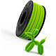 Recreus FilaFlex 82A ORIGINAL vert pomme (green) 2,85 mm 0,25kg Filament Flexible 2,85 mm 0,25kg - Filament souple historique, Petit format, Fabriqué en Espagne, A la fois souple et élastique