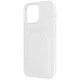 Avizar Coque pour iPhone 14 Pro Max Silicone Souple Porte-carte Fine Légère  blanc - Coque combinant protection et praticité, conçue pour votre iPhone 14 Pro Max