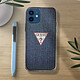 Avis Guess Coque pour iPhone 12 / 12 Pro Effet Denim Rigide  Jeans Series  Bleu Foncé