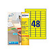 AVERY paquet de 960 étiquettes, 45,7 x 21,2 mm, jaune Etiquette multi-usages