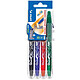 PILOT Stylo roller FRIXION BALL 07 Set2Go, étui de 4 Stylo roller