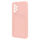 Forcell Coque pour Samsung Galaxy A53 5G Silicone Souple Porte-carte Fine Légère  Rose Coque combinant protection et praticité, conçue pour votre Samsung Galaxy A33 5G