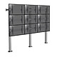 KIMEX 031-2901K3 Support sur pieds mur d'images pour 9 écrans TV 50''-55'' - A visser