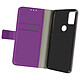 Avizar Housse Alcatel 3X 2020 Aspect Grainé Folio Stand Vidéo Violet - Housse folio spécialement conçue pour Alcatel 3X 2020