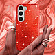 Avizar Coque Paillette pour Samsung Galaxy S23 Hybride Semi-rigide  rouge pas cher