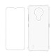 Avizar Pack Protection Nokia 1.4 Coque Souple et Verre Trempé Transparent Pack de protection 360° spécialement conçu pour votre Nokia 1.4