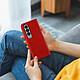 Avizar Coque pour Samsung Galaxy Z Fold 4 Clapet Portefeuille Languette Magnétique  rouge pas cher