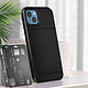 Avizar Coque iPhone 13 avec Rangement Carte Coulissant Antichoc Defender Noir pas cher