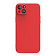 Myway Coque pour iPhone 14 Smoothie en TPU Rouge - Offre une protection totale à votre mobile