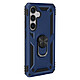 Avizar Coque pour Samsung Galaxy S24 Plus Hybride Bague Support Magnétique Bleu Nuit pas cher