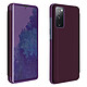 Avizar Housse Galaxy S20 FE Clapet translucide Design Miroir Support Vidéo violet Housse de protection intégrale spécialement conçue pour Samsung Galaxy S20 FE.