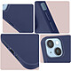 Avizar Coque pour Apple iPhone 14 Silicone Flexible Finition Mate Anti-traces  bleu nuit pas cher