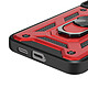 Mayaxess Coque pour Samsung Galaxy S24 Bague Support Cache Caméra Coulissant Rouge pas cher