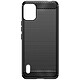 Avizar Coque pour Nokia C12 Effet Carbone Silicone Flexible Antichoc  Noir Coque en silicone gel flexible noir série Classic Carb, conçue pour votre Nokia C12